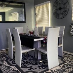modern white dining table