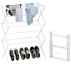 💥 New   (Enhanced Clothes Drying Rack | Foldable Drying Rack Clothing for Laundry |  Collapsible Portable Dryers for Laundry | reseda Ca