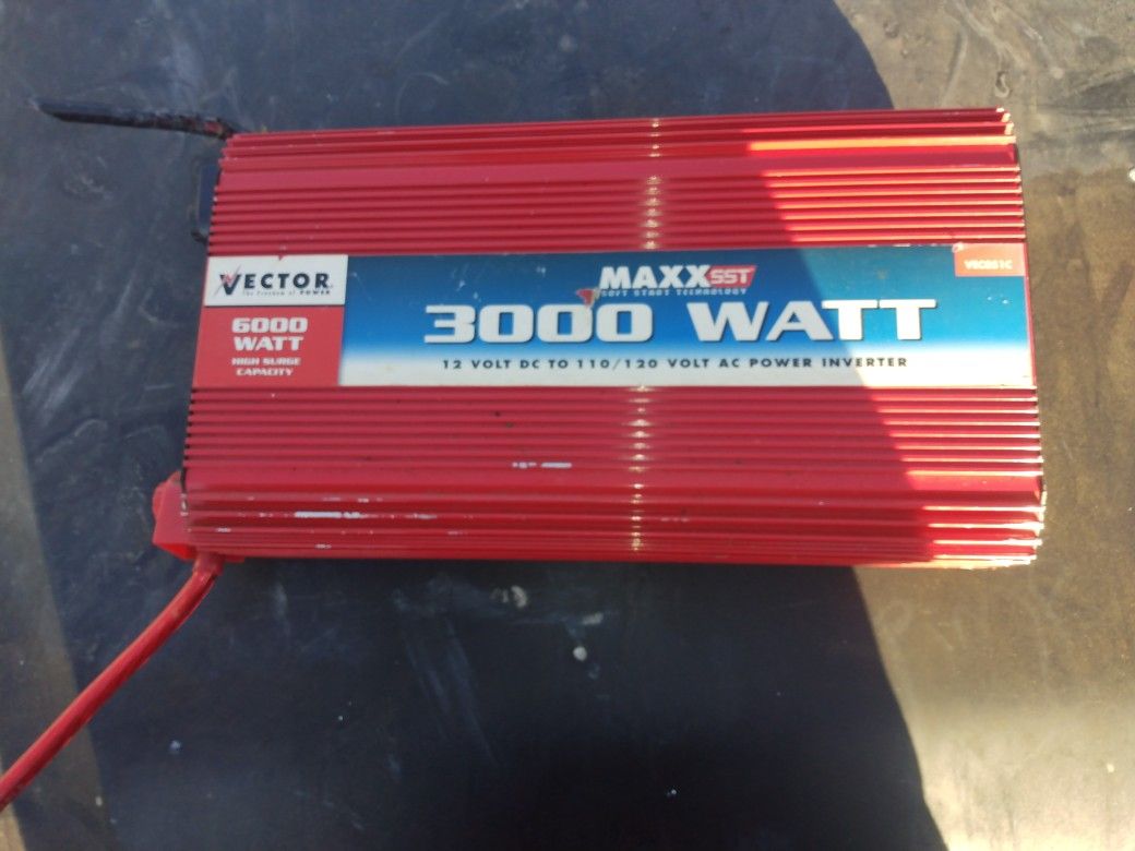 Vector Maxx SST 3000 Watt (6000 Watt) Power Inverter Vec051C