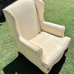 Vintage, Queen Anne Winged Chair.