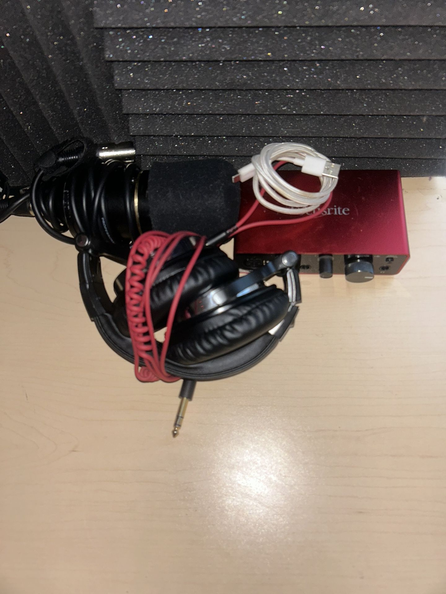 Mic, Studio Headphones, Audio Mixer 3-1