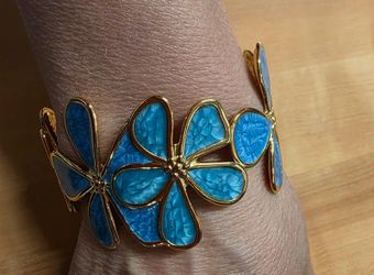 Jewelry set Flower Bohemian style adjustable Ring + Adjustable bracelet + earrings Stainless steel unique gift for women