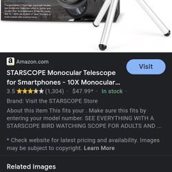 Starscope Monocular Telescope 