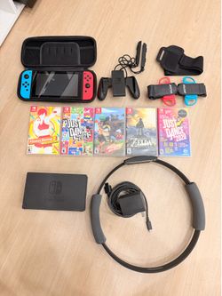 Switch Bundle with games and accessories