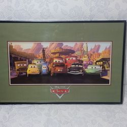 Cars Disney Pixar Frames Picture Poster 14"x11" Mater Sheriff Guido Luigi Sarge