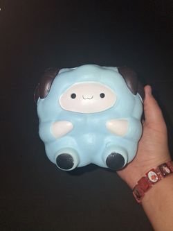 Blue slow rise goat squishy