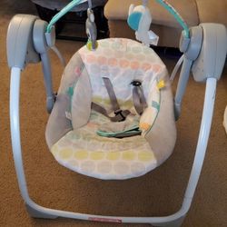 Foldable Space Saving Infant Swing