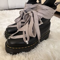 Rick Owen’s X Doc Martens Quad Sole Jumbo Lace