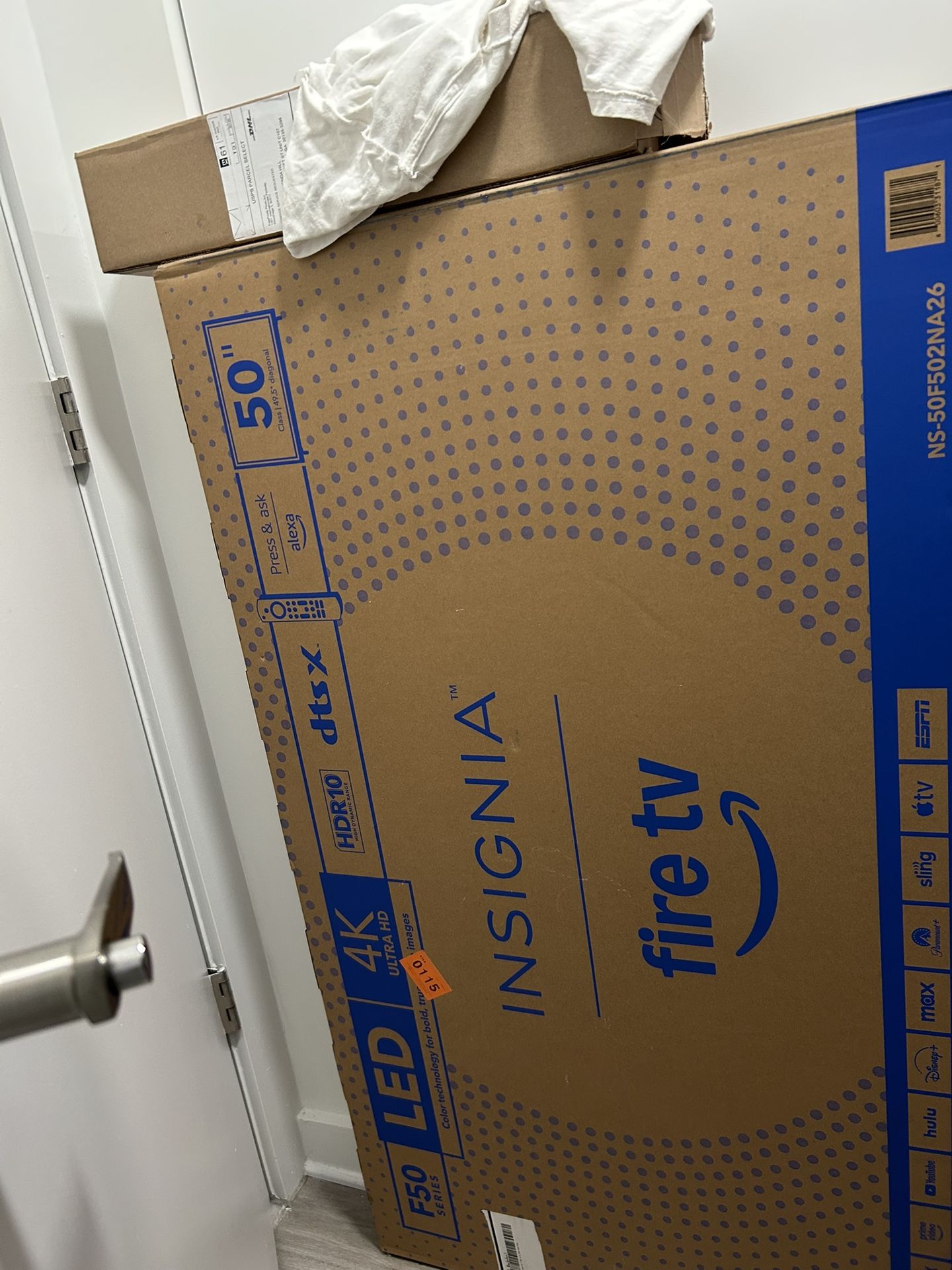 Full Storage Bed & Mattress, 50” Fire Tv