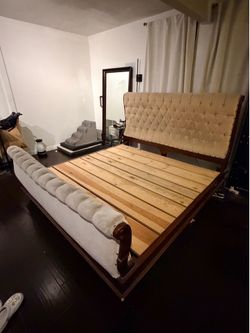 Bed frame for king size mattress