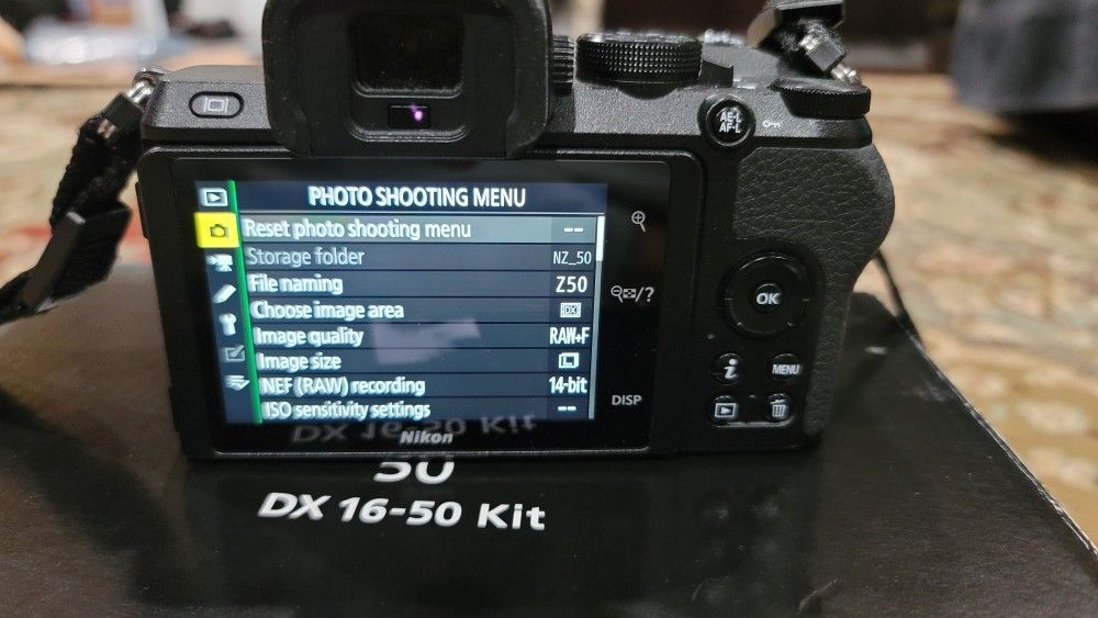 Nikon Z50 Mirrorless Body Only and 3 Batteries
