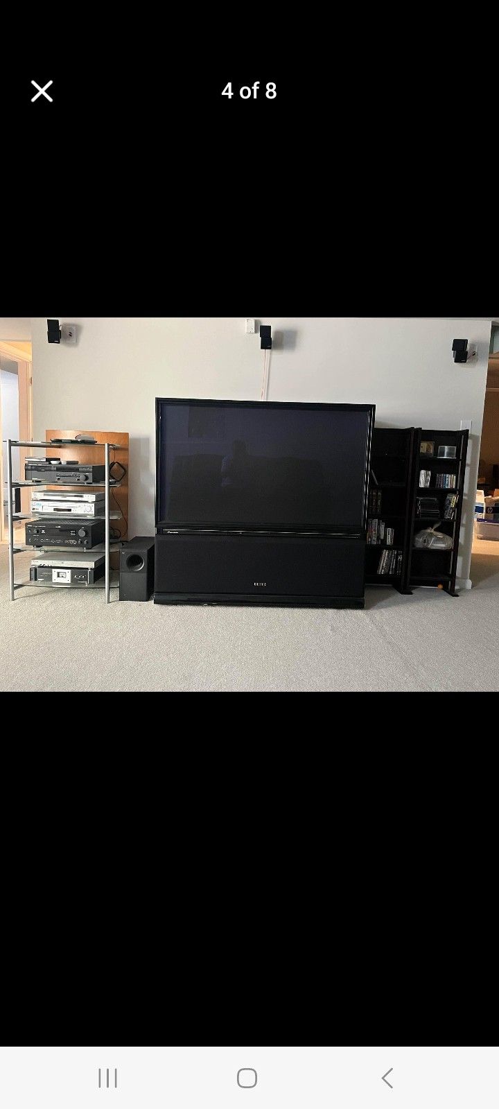 60" PIONEER ELITE PRO HD CRT PROJECTION TV/CD/LASER DISC PLAYER $500 FINAL PRICE