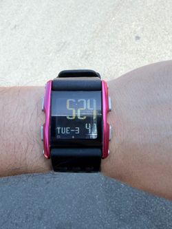 Vintage Nike Torque Digital Chronograph Watch Red WC0067-835 New Battery