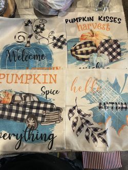4 Fall Themed Pillow Covers