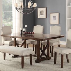 Dining Table + 4 Chairs and Bench