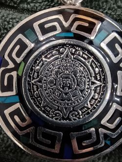 Vintage Aztec Calendar ~ Chichen Itza Mexico