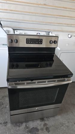 GE stainless steel glass top stove / oven