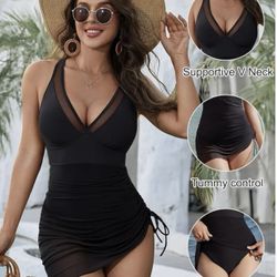 New Blooming Jelly Tummy Control Black Swimsuit Very Sexy And Classy Size Medium 