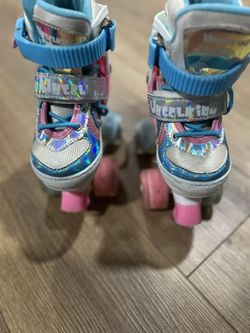 Wheel Kids rollerskates light up wheels size small adjustable