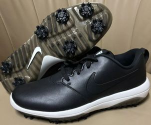 Brand New Nike Roshe G Tour Black Black White Golf Shoes Size 12