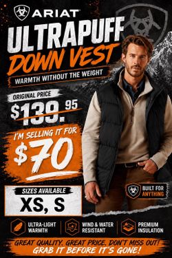 Ariat men vest