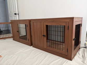 LIKE NEW - $100/each - Two (2) furniture-style pet crates