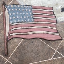 Wooden American Flag
