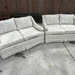 Vintage “Cottage Core” 2 Seater Couches 