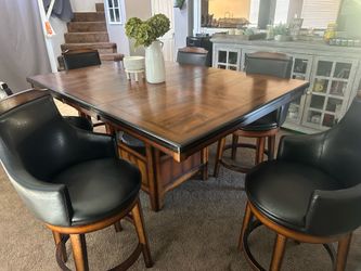 Solid Wood 8pc Counter Height Dining Set