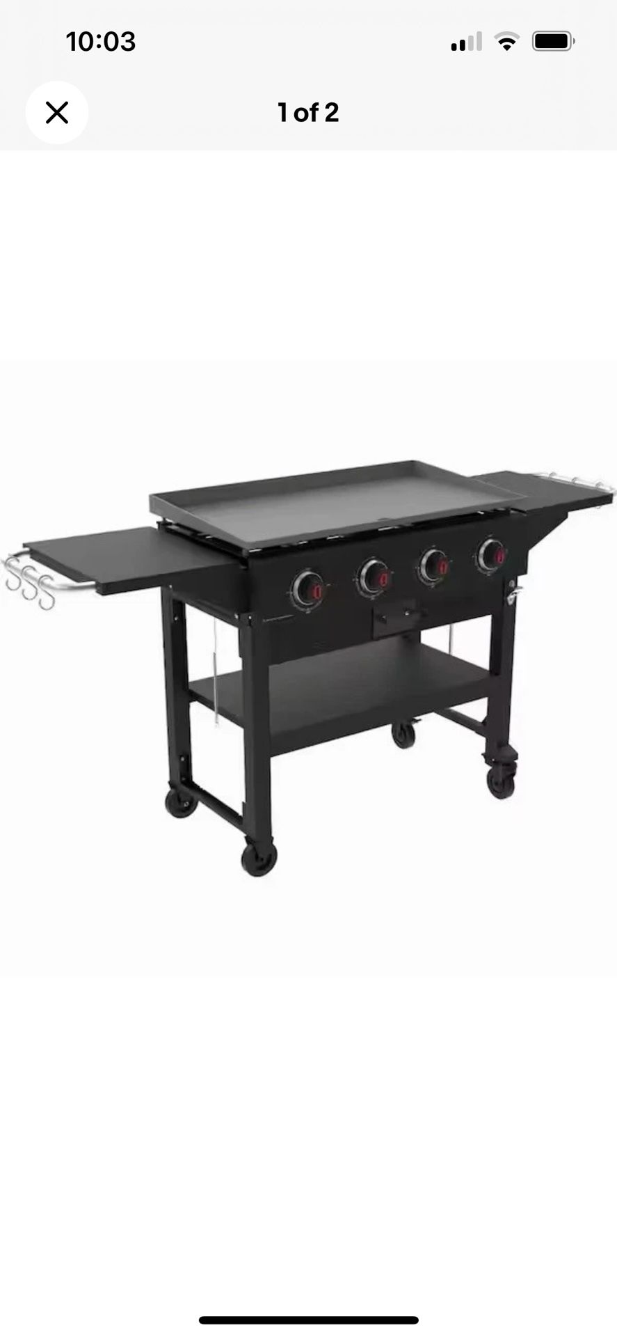 Coleman 4-Burner Cookout Outdoor Flat Top Gas Griddle