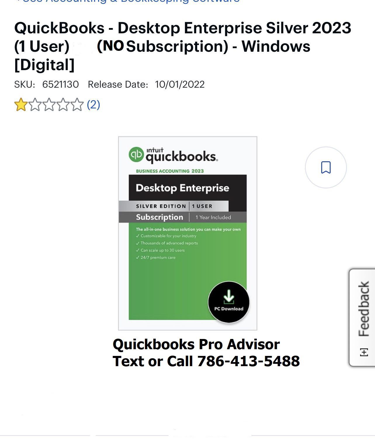 Quickbooks  Enterprise  License  2023 For Windows 