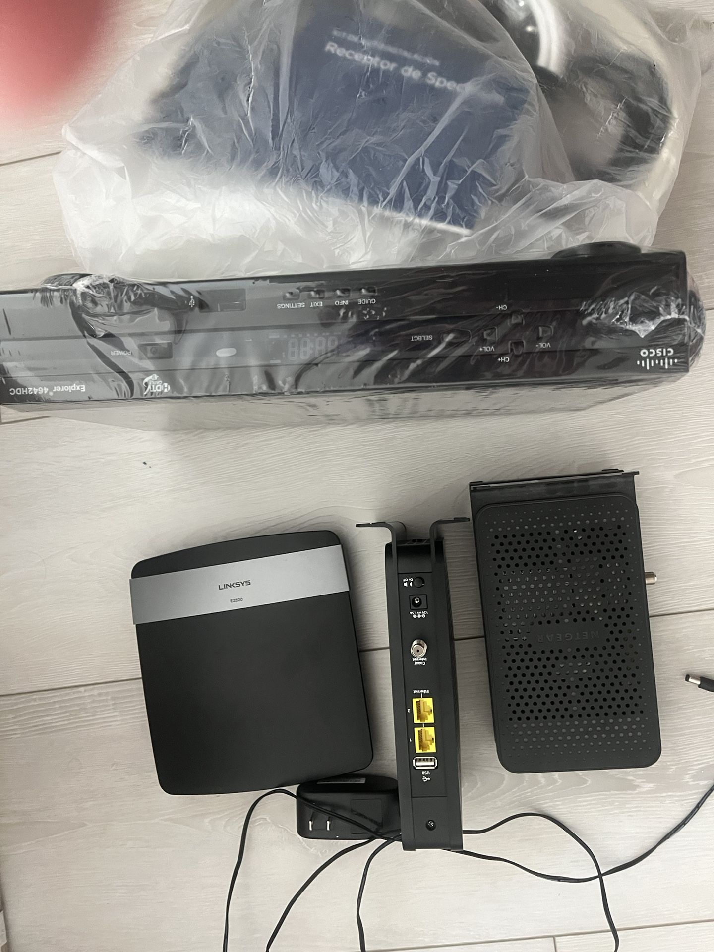 Linksys E250, Netgear C300 (2 Of Them), Cisco Explorer 4642HDC