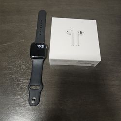 Brand NEW APPLE AIR PODS and Used APPLE watch