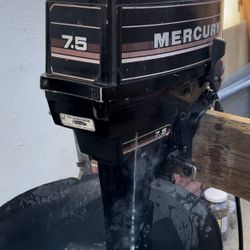 Mercury 7.5HP Outboard, Short Shaft