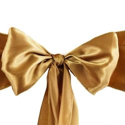 Gold Chair Bows Sashes