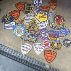 Old Military And Police Badges