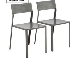 CB2 Industry Dining Metal Chairs 2
