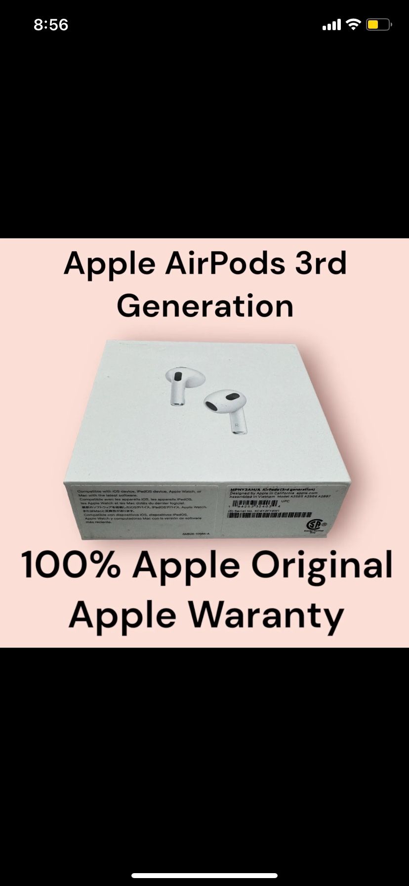 Apple airpods 3rd generation 