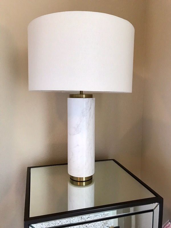 Marble Pillar Table Lamps 2 From West Elm For In Orlando Fl Offerup