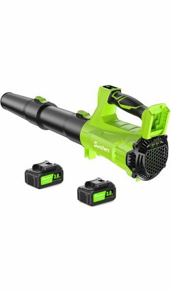 Electric Leaf Blower Cordless 680CFM with 3.0Ah Battery and Charger Blower for Lawn Care, 2 Speed Mode Powerful Tools with 2 Tube, 20V Battery Powered