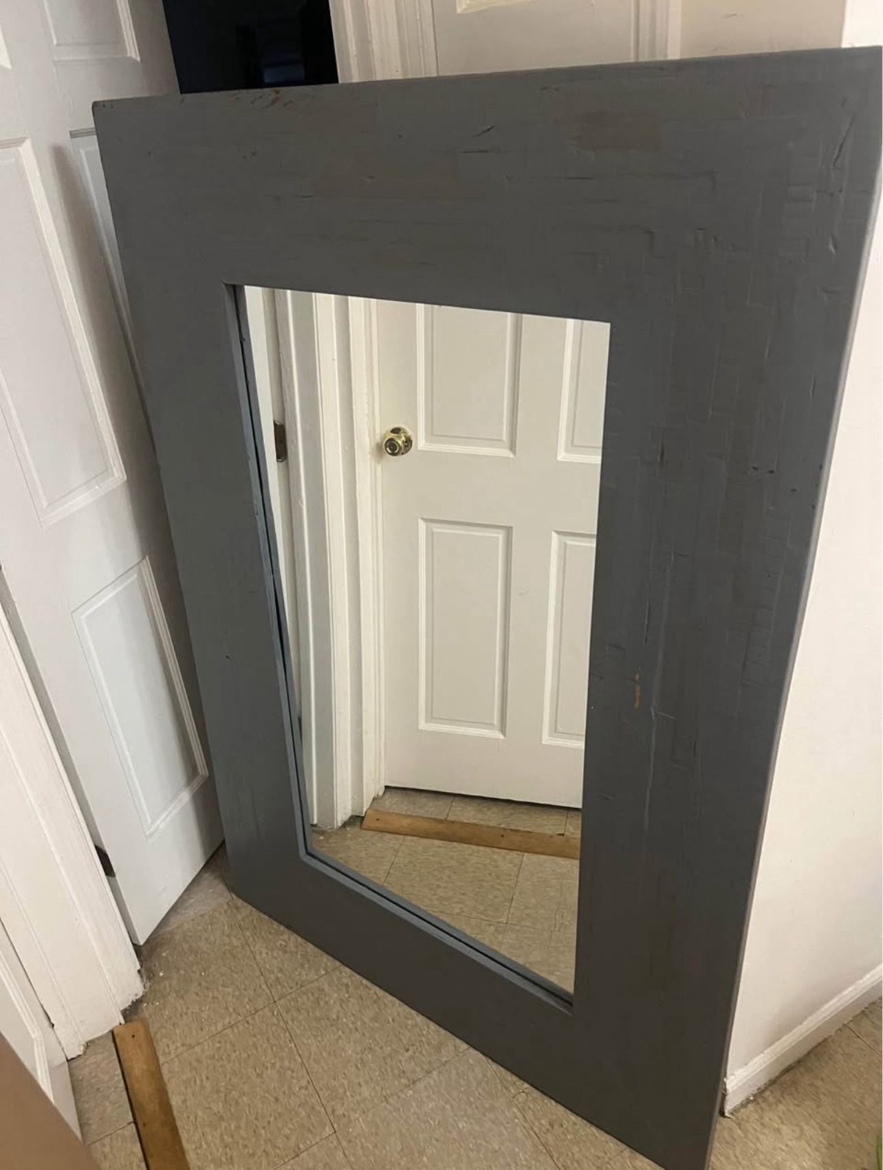 Oversized Wooden Full Length Mirror (Heavy Duty)