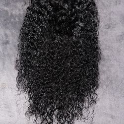 Deep Curly Black Human Hair U Wig 