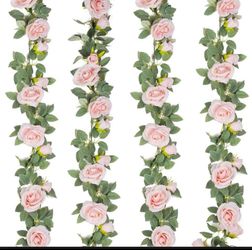 Pink garlands (4 pack)