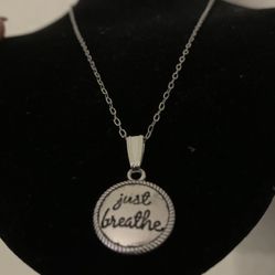 Just Breathe Anxiety Necklace
