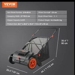 VEVOR Push Lawn Sweeper 
