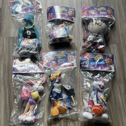 1996 McDonald’s Space Jam Plushies Complete Set