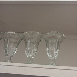 Ice cream glass set if 6