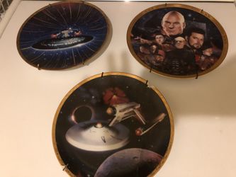Vintage Star Trek Collectors Plates