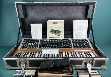Moog Memorymoog  Plus + Anvil case w/ New Foam “ Serviced”