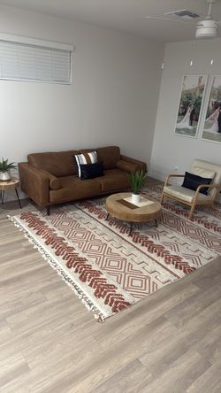 5 piece living room mid century modern